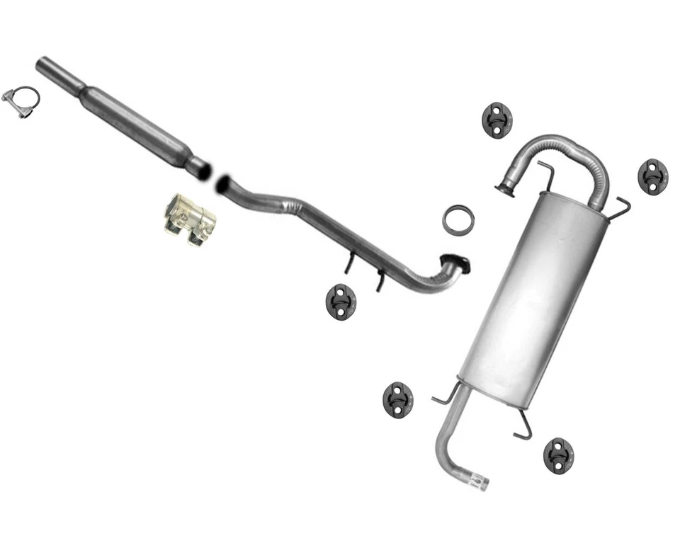 Resonator & Muffler Assembly W Gasket & Hangers For 2009-2015 Toyota Venza 2.7L - Image 1 of 4