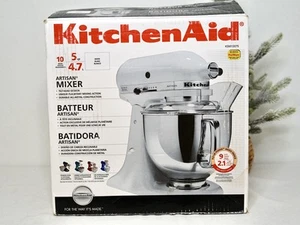 The KitchenAid Artisan Batidora de pie de 5 cuartos de galón (KSM150PS) Borde blanco Caja abierta Nueva - Imagen 1 de 7