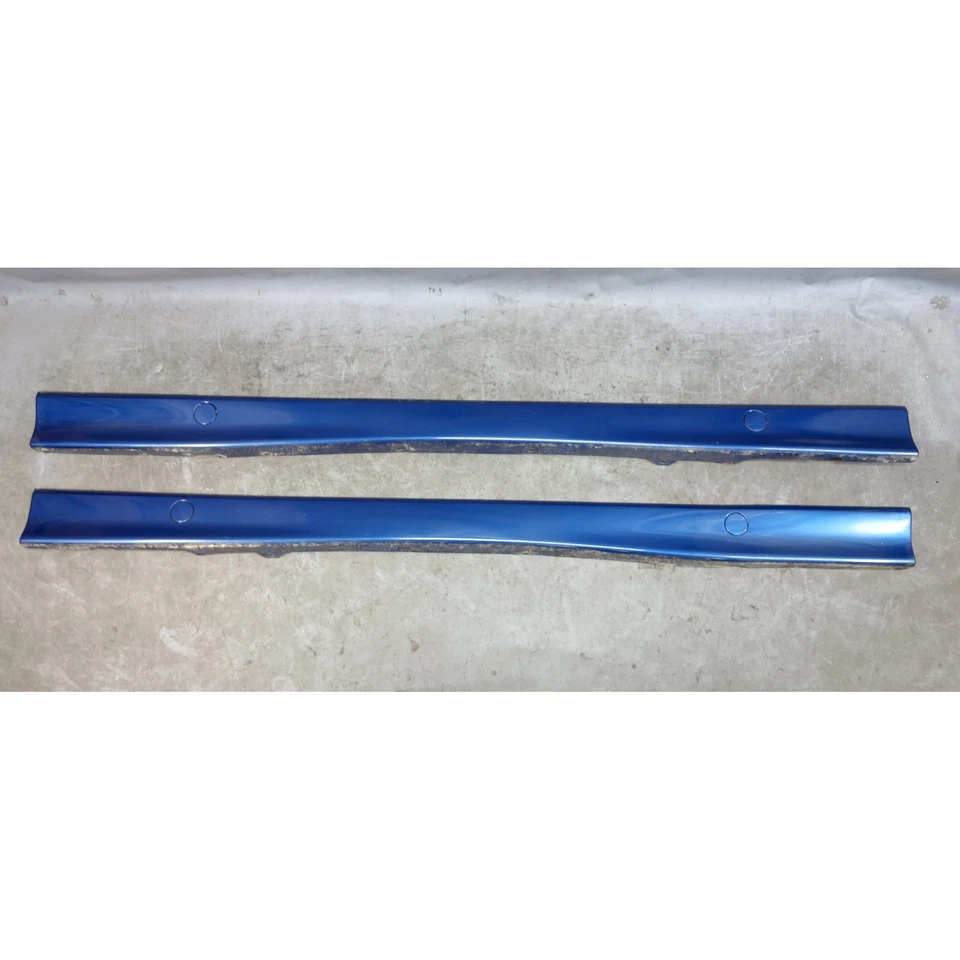 Par de paneles basculantes de faldón lateral exterior para BMW E36 serie 3 92-99 azul Avus OEM Foto 1 de 4