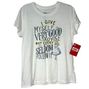 Neu mit Etikett Disney Store Oh My Disney Alice im Wunderland Damen-T-Shirt – Größe XL - Bild 1 von 6