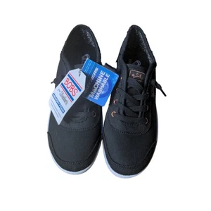 Skechers Womens Bobs B Cute Black Memory Foam Sneaker Size 6 Shoes 33492/BLK - Picture 1 of 6