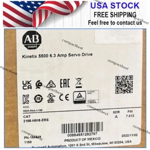 Allen-Bradley 2198-H008-ERS Kinetix 5500 Servo Driver Factory Sealed 2198H008ERS - Picture 1 of 1