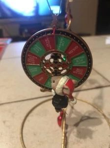 ENESCO CHRISTMAS ORNAMENT:WHEEL MERRY WISHES:CASINO SERIES #5 ROULETTE WHEEL NEW - Picture 1 of 7