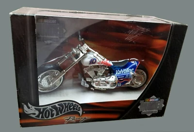 2002 Hot Wheels Racing VALVOLINE #10 MOTORCYCLE Blue NASCAR Thunder Rides Series - Image 1 of 4