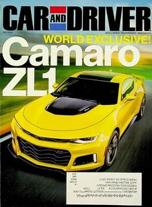 Car and Driver Magazine December 2016 Chevrolet Camaro ZL1, Audi RS3 - Picture 1 of 3