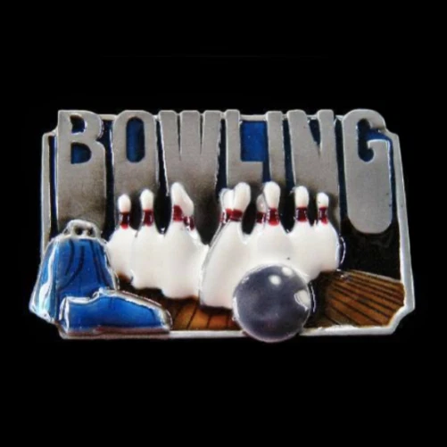 Bolas de boliche alfileres zapatos bolsas jugadores deportivos hebilla cinturón hebillas Foto 1 de 1