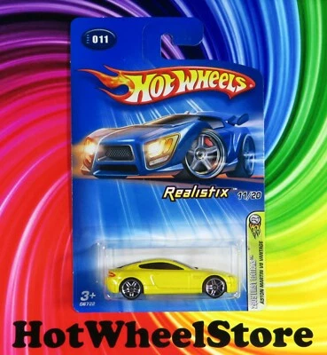 2005 Hot Wheels желтый ASTON MARTIN V8 VANTAGE первые издания #11 40-042622 - Изображение 1 из 4