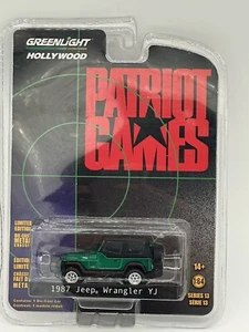 Greenlight Hollywood 1987 JEEP WRANGLER YJ Patriot Games GREEN MACHINE - Picture 1 of 6