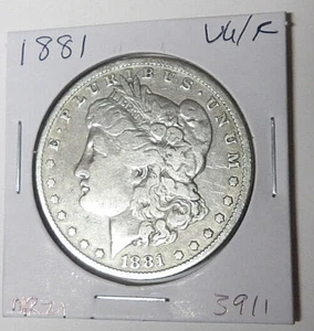 1881-P Morgan Silver Dollar VG/F Cleaned Philadelphia Mint (mr21) - Picture 1 of 4