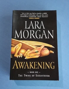 The Twins of Saranthium: Awakening book 1 by Lara Morgan - FANTASY book (23cm) - Picture 1 of 4