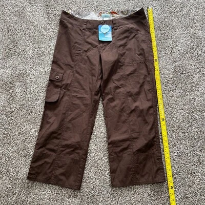 Patagonia Water Girl Women's 10 Pants Super Cali Capri Brown Organic Cotton - Image 1 of 4