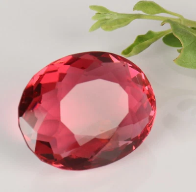 Pink Tourmaline 33.80 Ct. Faceted Oval Cut Loose Gemstone for Ring & Pendant - Image 1 of 4