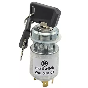 205 018 01 Interruptor de encendido 12V con juego de llaves 014644 para Deutz 044115124, Delphi - Imagen 1 de 4