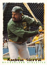 Ruben Sierra 1995 Topps 310  Oakland Athletics