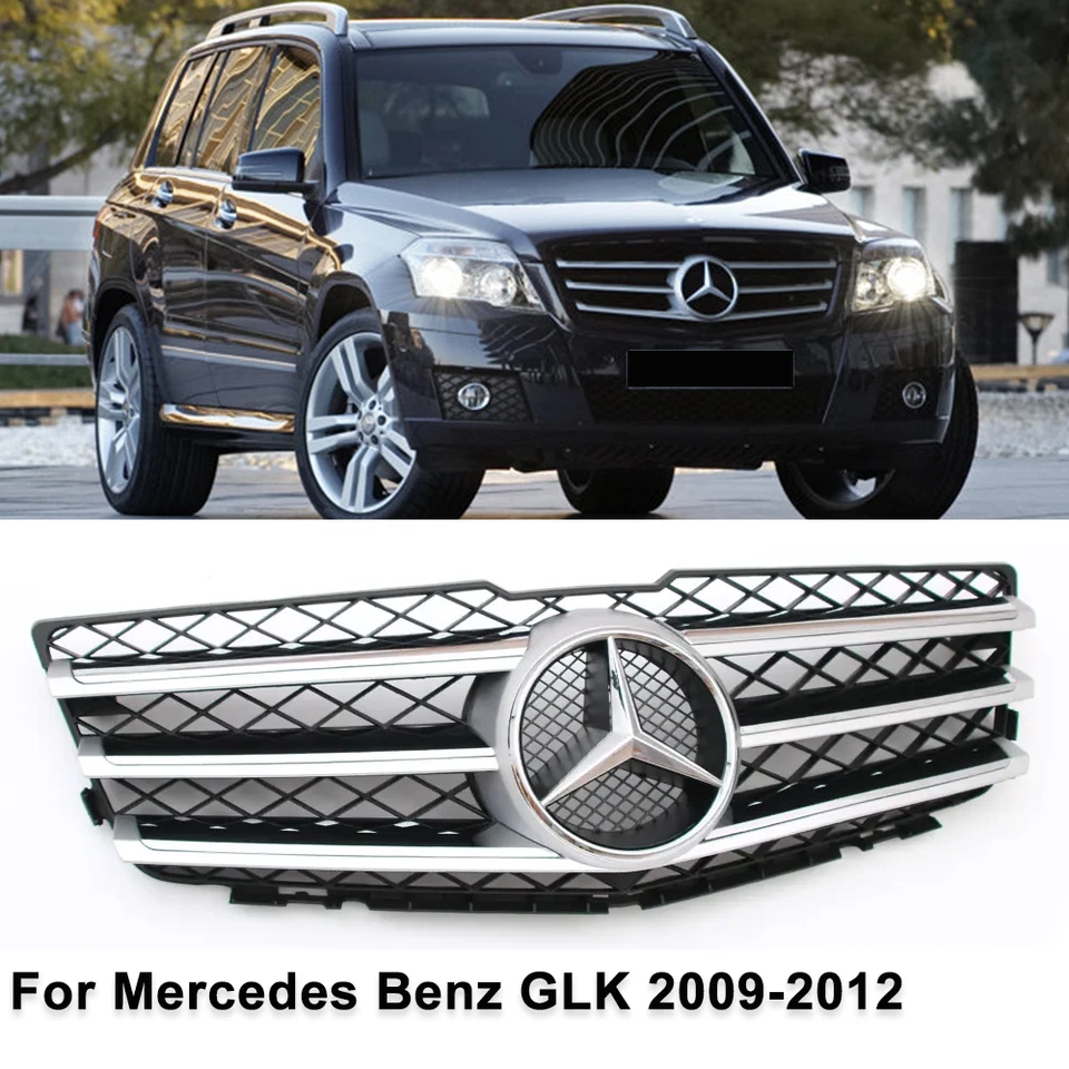Front Upper Grill W/Emblem For Mercedes Benz X204 GLK280 GLK350 GLK300 2009-2012 - Изображение 1 из 4