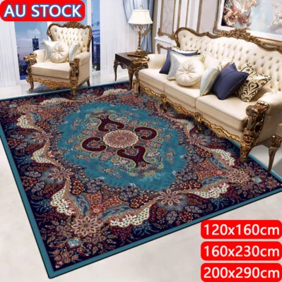 Rectangle Modern Area Rug Non-slip Bedroom Living Room Kitchen Floor Carpet Mat - image 1 of 4