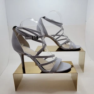 SIMPLY VERA WANG ELSTAR Gray High Heel Open Toe Shoes Sandals Size 8M - Picture 1 of 11