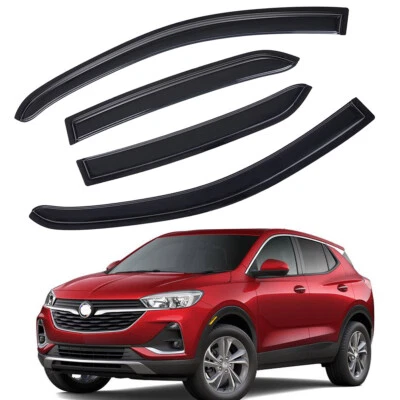 Tape-on Window Vent Visor Sun Rain Guards for 2013-2022 Buick Encore/Chevy Trax - Image 1 of 4