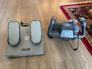 CH Products USB Flight Simulator Yoke FSY211U and Pro Pedals PPU995 - Picture 1 of 5