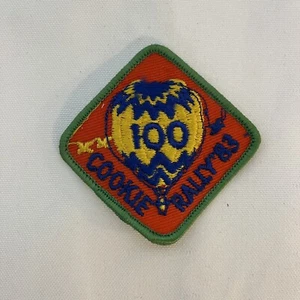BSA Boy Scouts Cookie Rally 1983 Embroidered Sew on Patch - Picture 1 of 3