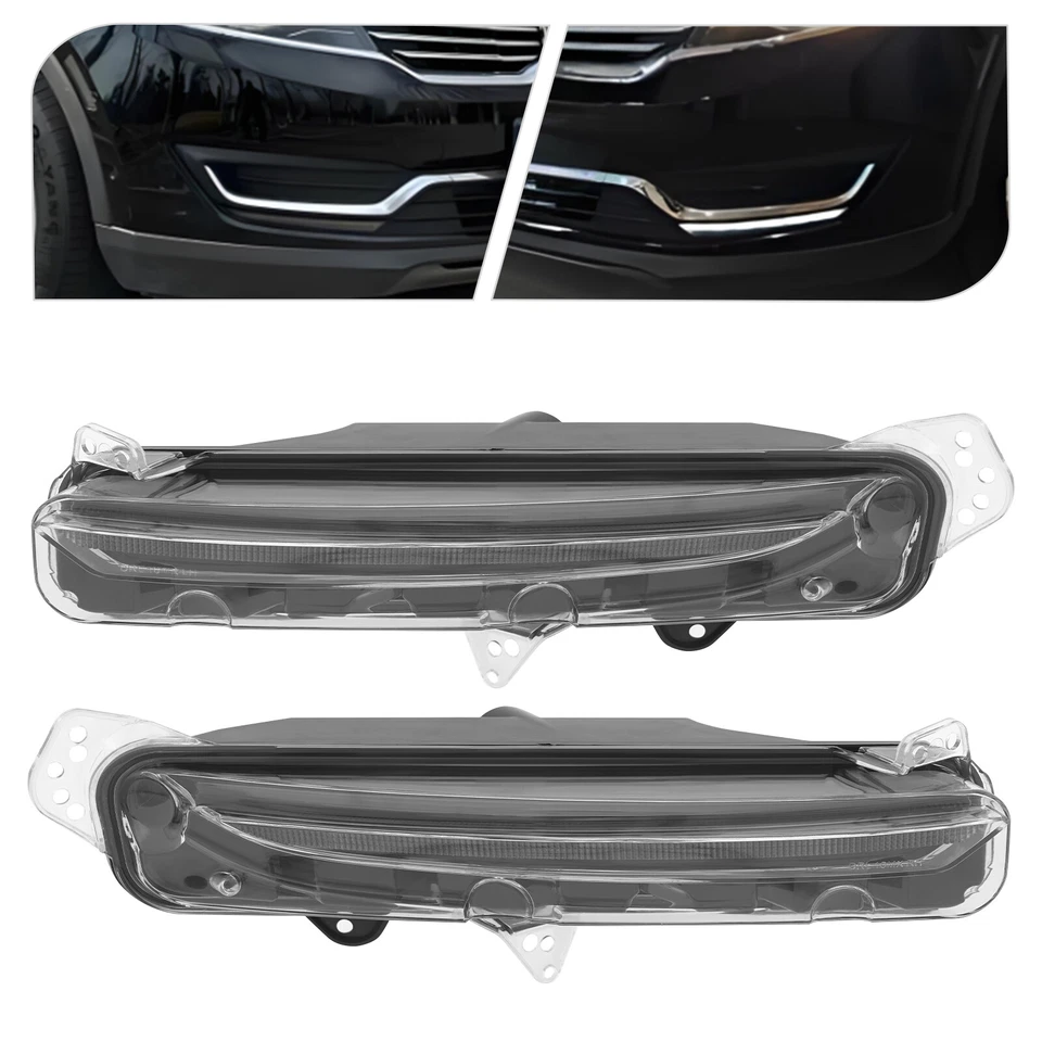 Luces antiniebla LED para parachoques delantero Lincoln MKX 2016-2017 faros antiniebla lado izquierdo + derecho Foto 1 de 4