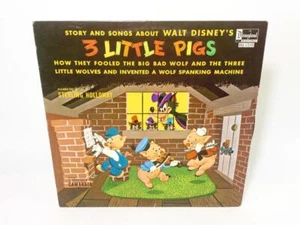 Disneyland Records - The 3 Little Pigs Vinyl LP 1966 DQ-1310, Very Good, GR8 - Foto 1 di 4