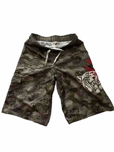 Mossimo Supply Co. Jungen Badeshorts Hose Größe 16/17 XL grün tarnfarben Tiger - Bild 1 von 13
