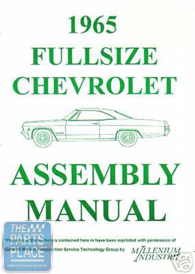 Chevrolet Impala Bel Air Biscayne 1965-65 manual de montaje - cada uno Foto 1 de 1