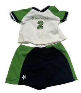 American Girl Doll Truly Me Soccer Star Set Green Jersey Outfit 2009 - Picture 1 of 5