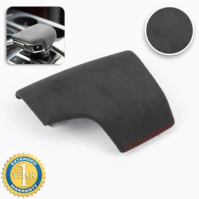 Leder Schaltknauf Abdeckung Griff Wählhebelgriff Für AUDI A6 A7 C8 Q8 Alcantara - Bild 1 von 3