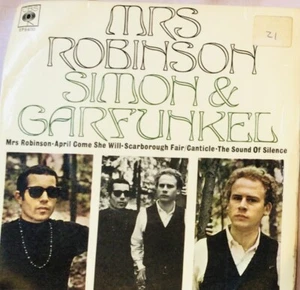 SIMON & GARFUNKEL- MRS ROBINSON VINYL 7" 45RPM EP PS - Picture 1 of 2