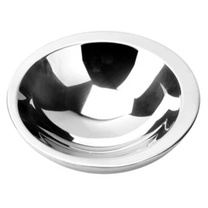 Stainless Steel Round Dinner Plate Dish Tray Double-layer Design Easy to Use - Picture 1 of 8