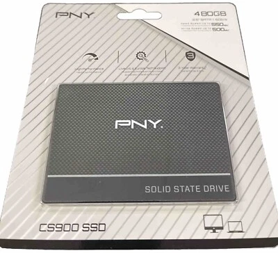 PNY CS900 480GB 2.5” SATA III INTERNAL SOLID STATE DRIVE (SSD) SSD7C900-480-RB - Image 1 of 3
