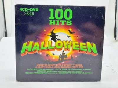 VINTAGE 100 HITS HALLOWEEN 4CD + DVD BOX SET MONSTER CHART HITS SPOOKY THEMES  - Image 1 of 4