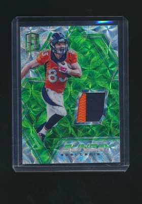 WES WELKER 2016 PANINI SPECTRA SUNDAY SPECTACLE GREEN PATCH PARALLEL 23/25 #43 - Image 1 of 2