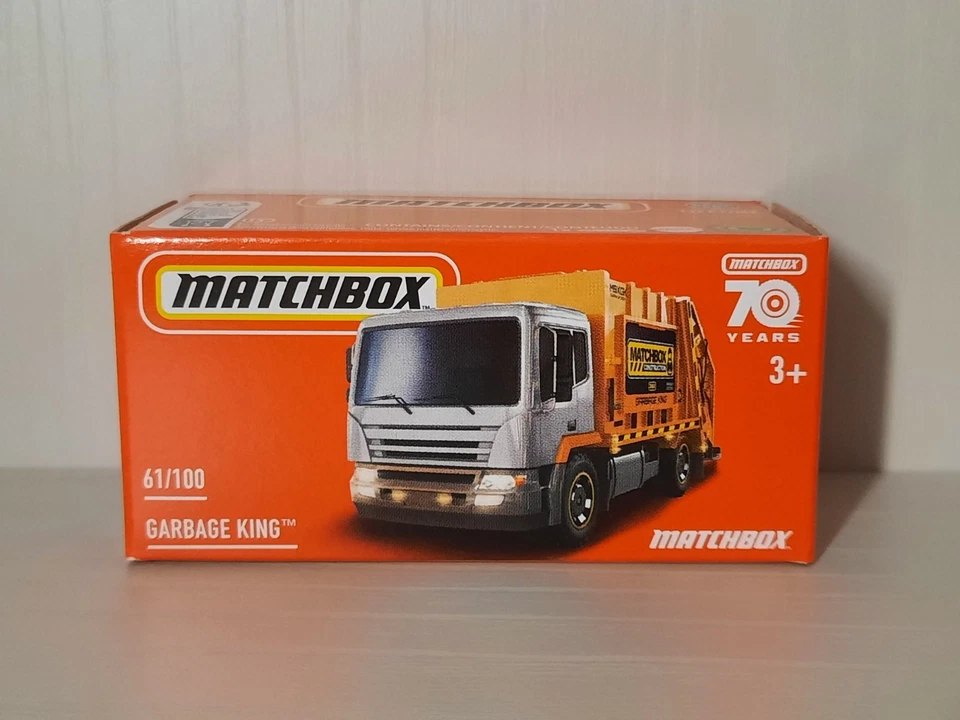 Matchbox 2023 Mattel Garbage King 61/100 Box Modellino 1/64 - Immagine 1 di 1