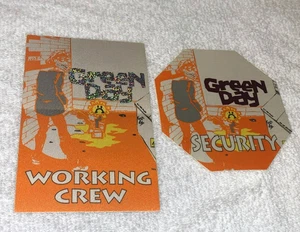 GREEN DAY 2 BACKSTAGE 1995 TICKET PASSES TOUR pass dookie Billie Joe Armstrong O - Picture 1 of 7