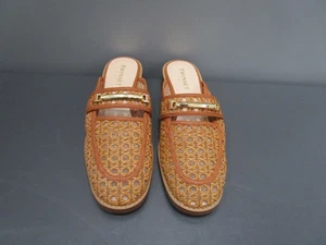 Twinset Milano Pantolette Camel Neu NP 229,-Offen Flechtmuster Gr 39 Z10-104 - Bild 1 von 7
