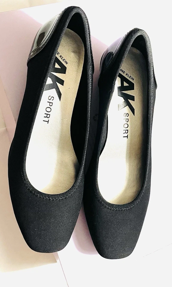 Женские Anne Klein Sport (AK) размер 6,5 черный на танкетке насосы каблук туфли - Изображение 1 из 4