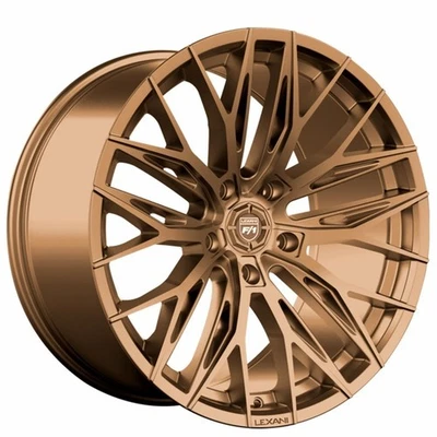 F20x9/R20x10.5" Staggered Lexani Wheels Aries Custom Satin Bronze Rims (S04) - Image 1 of 4