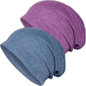 Weiche Slouchy Beanie Mützen - Chemo-Kopfbedeckung für Damen und Herren - Bild 1 von 6