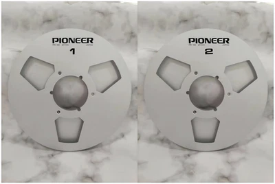 Одна пара 10,5-дюймовых серебряных катушек с лентой Pioneer высококачественная алюминиевая съемная катушка - Изображение 1 из 4