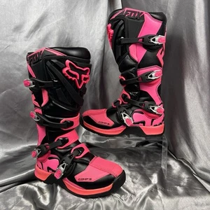 Fox Racing Women's COMP 5 Motocross Riding Boots Black / Pink US 8 / EU 38.5 MX - Bild 1 von 22