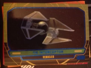Star Wars 2012 Galactic Files 1 #294 TIE Interceptor Blue Parallel #d 169/350 - Imagen 1 de 1