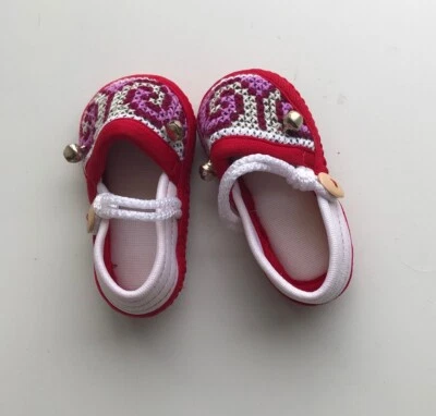 Zapatos de bebé tailandeses hechos a mano Hill Tribe (007) Foto 1 de 4