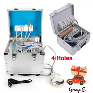  Portable Dental Mobile Delivery Unit Rolling Box Suction - Picture 1 of 10