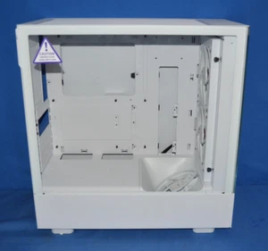NZXT H5 Elite Premium Compact Tempered Glass ATX Mid-Tower Gehäuse - Matt Weiß - Bild 1 von 6