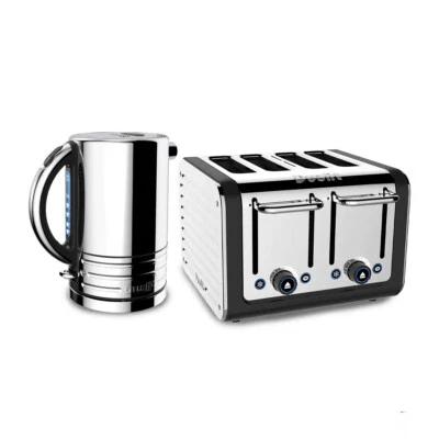Dualit Architect 1.5L Kettle and 4 Slice Toaster Set Matt Black - Image 1 of 4