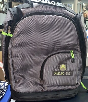 XBOX 360 Backpack Console Accessories Gray Black BACKPACK - Image 1 of 3