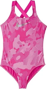 Nike Kids Girl's 238505 Optic Camo Cross-Back One-Piece Swimsuit Size XL - Picture 1 of 2